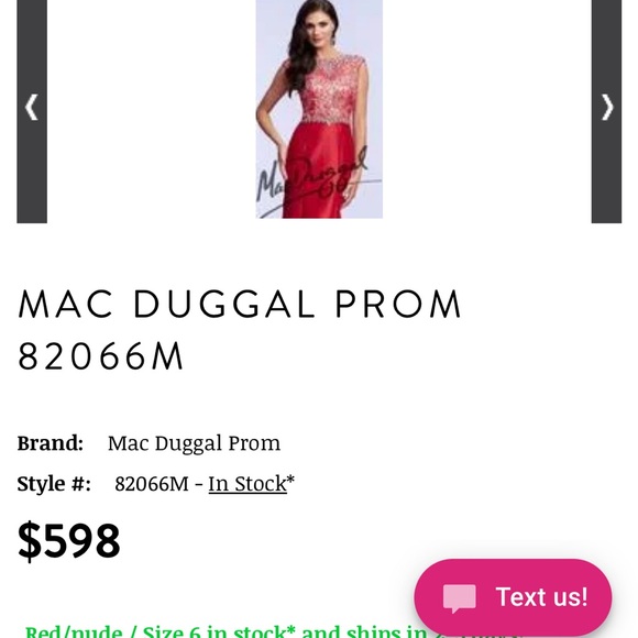 Mac Duggal 82066M in Red. Gorgeous dress - Picture 2 of 10